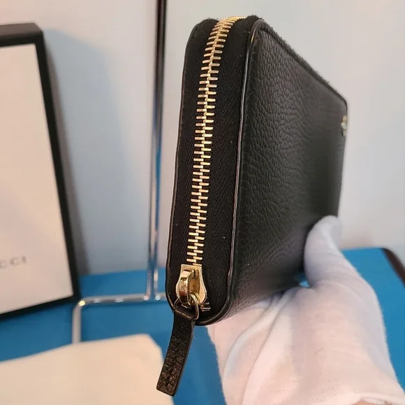 Gucci Betty Black Leather Long Wallet - Picture 10 of 13